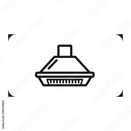 Kitchen range hood extractor fan graphic