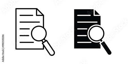 Case studies icon outline pictogram. Flat Symbols.