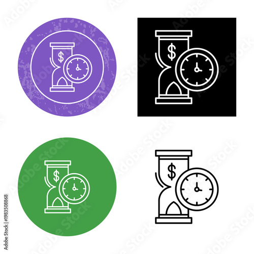 Time is Money Icon Design