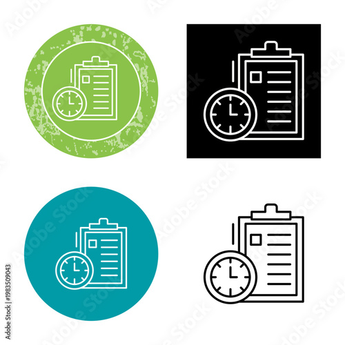 Time Management Icon Design