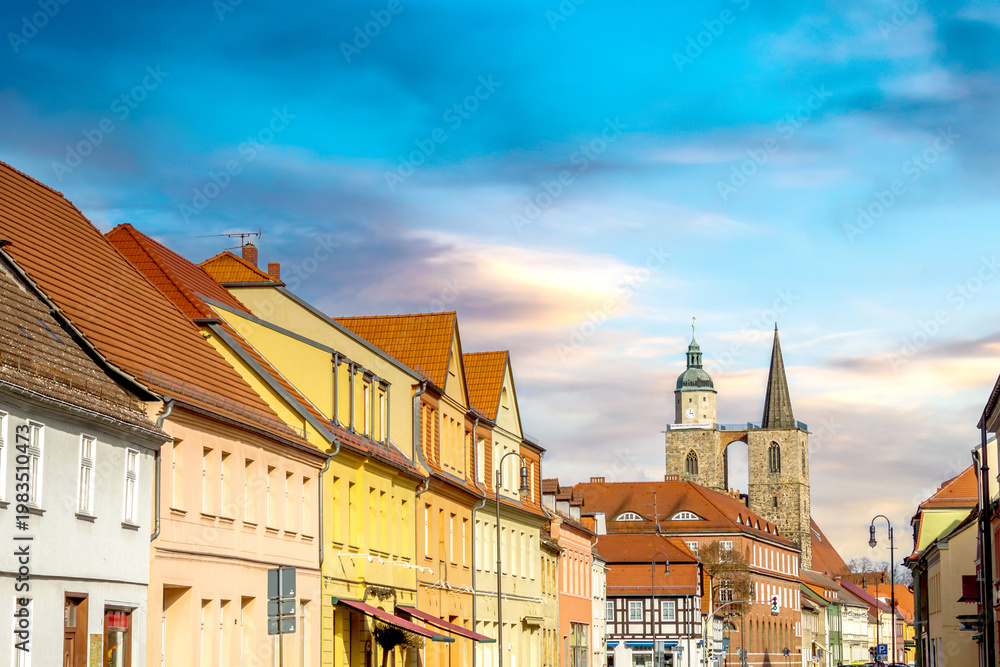 Obraz premium Altstadt, Jüterbog, Jueterbog, Brandenburg, Deutschland 