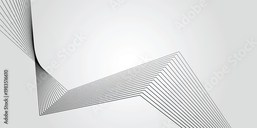 Abstract Modern Line, On White Background With Sample Text Area