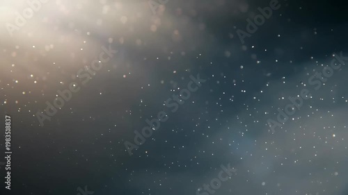 Ethereal fog gradient with glowing micro-particles in soft backlight