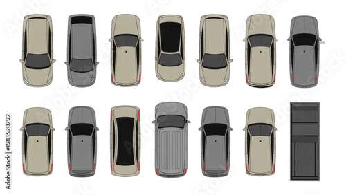 Assorted vintage-style push-button light switches in various colors and finishes Vector