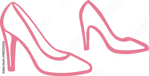 Pink High Heel Shoes.