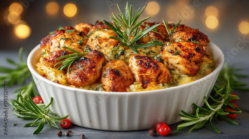 A chicken and rice casserol...