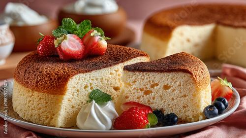 Soft and airy sponge cake t...