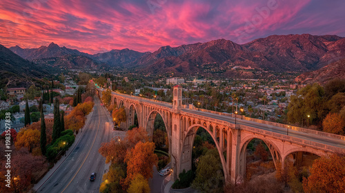 The Colorado Street Bridge in Pasadena, California