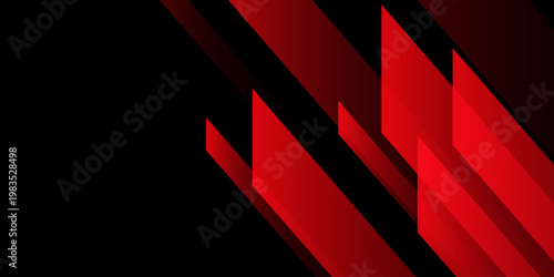 Red background with abstract square shape, dynamic and sport banner concept. eps10