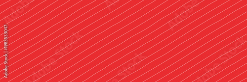 Diagonal Red and White Line Stripes Background. Simple Hand Drawn Geometric Seamless Pattern. Thin Line Texture for School Notebooks, Gift Wrap, Peppermint Candy Themes, or Festive New Year Stationery