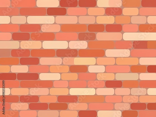 seamless vector brick wall texture in warm earthy tones