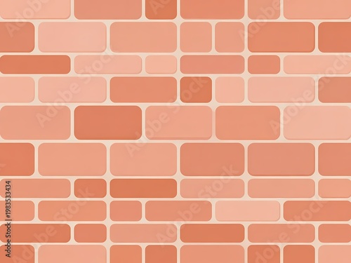 seamless vector brick wall texture in warm earthy tones