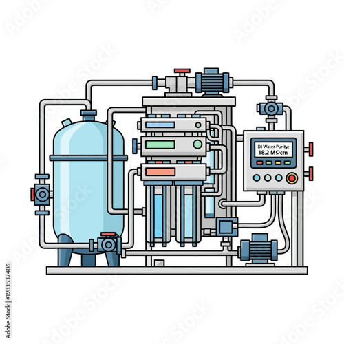 Industrial Water Purification System - Reverse Osmosis Plant