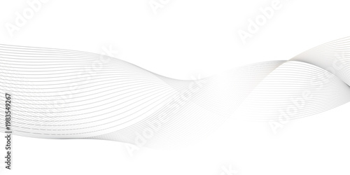 abstract black wave line intersecting curved line modern futuristic energy sound waves technology concept background, black wave lines on white background, vector gradient black wave soft line.