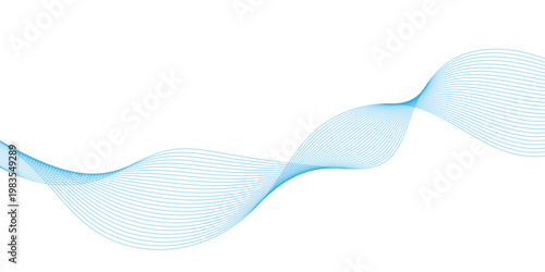 Abstract template for business or technology wave line banner Background, technology communication modern digital,smooth curvy shape dots fluid array, texture pattern in a light blue line design.
