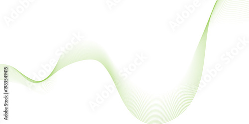 abstract green wave line pattern texture background,data flow concept transparent horizontal green wave on white background, dark digital visualization Isolated wave lines and modern design elements.