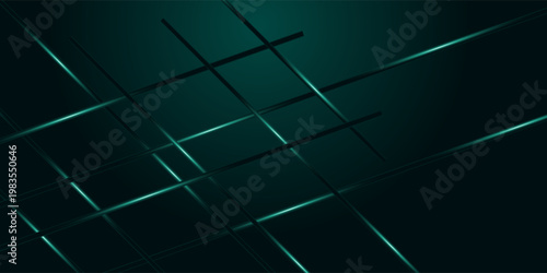 Abstract background with shadow lines and glowing green light effects. Modern and futuristic design with minimalist line style. VOL. 3