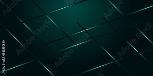 Abstract background with shadow lines and glowing green light effects. Modern and futuristic design with minimalist line style. VOL. 3