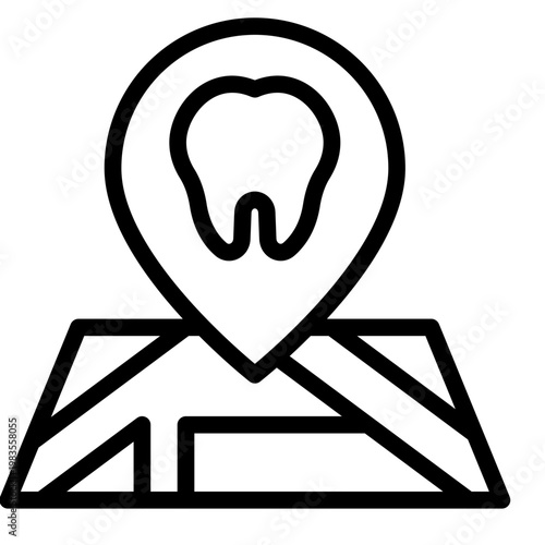 Dental Visit icon vector graphic illustration. Suitable for website design, app, template, characters.