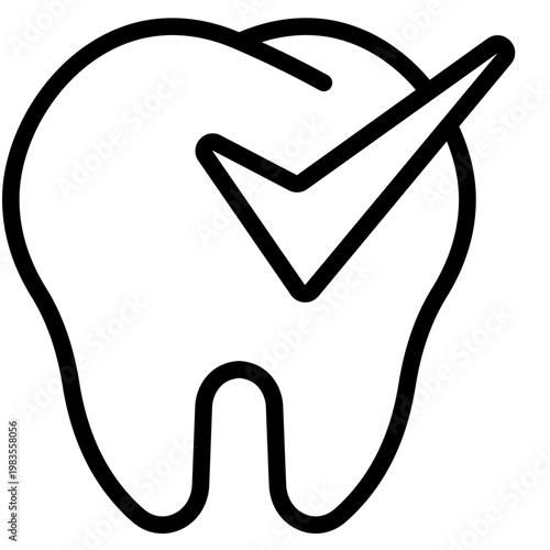 Chaked tooth icon vector graphic illustration. Suitable for website design, app, template, characters.