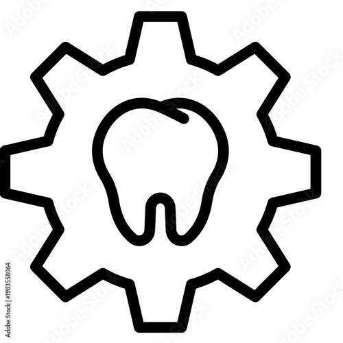 Dental Treatment icon vector graphic illustration. Suitable for website design, app, template, characters.