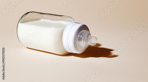 Milk Bottle Placed on a Flat Surface During Daytime With Soft Light Creating ...