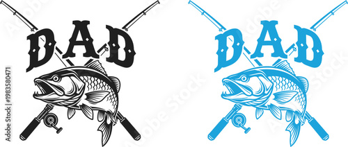 Happy fathers day unique fishing design for dad perfect gift ideas for the best father