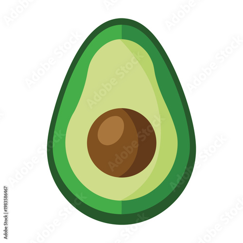 Avocado, cut avocado, green avocado, halved avocado, fruit