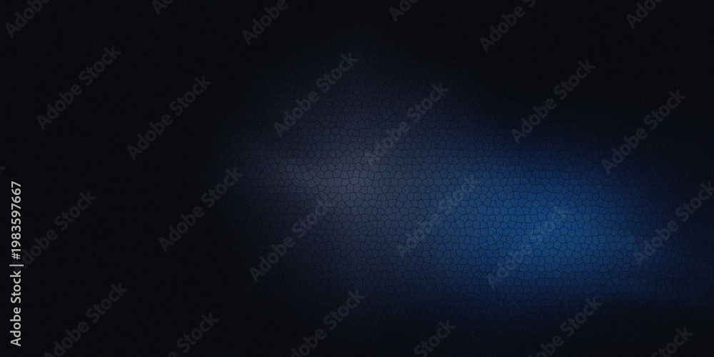 Obraz premium Dark abstract background with a blue and purple light glowing through a cracked texture.