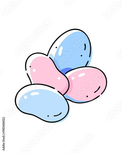 Fresh potatoes harvest in mesh bag on light background