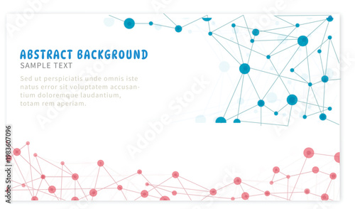 Abstract Background connection network line vector