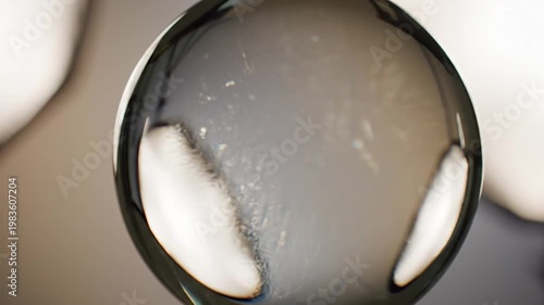 Wallpaper Mural Closeup of a metallic sphere object. Torontodigital.ca