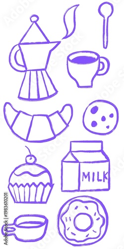Sketch of Objects from a Coffee Break