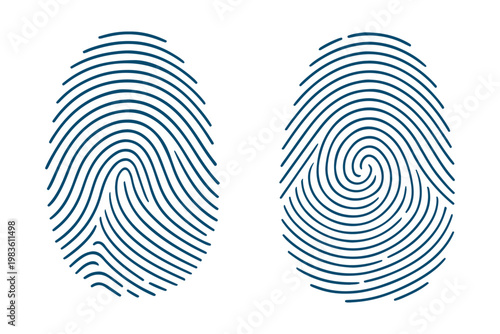 Fingerprint icon Graphic vector set. Fingerprint icon flat illustration set logo. Biometric authentication for security and access control. Fingerprint Icon Design. Biometric Identification Symbol. 