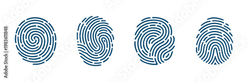 fingerprint, icon, set, biometric, identity, security, scan, access, touch, pattern, black, white, vector, symbol, authentication, digital, privacy, forensic, data, technology . EPS 10