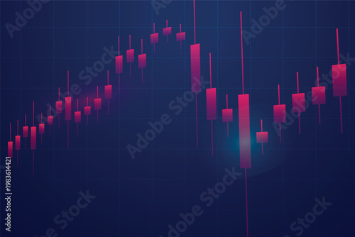 stock market graph background buy and sell concept