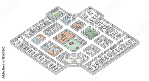 City Block Architecture Layout.