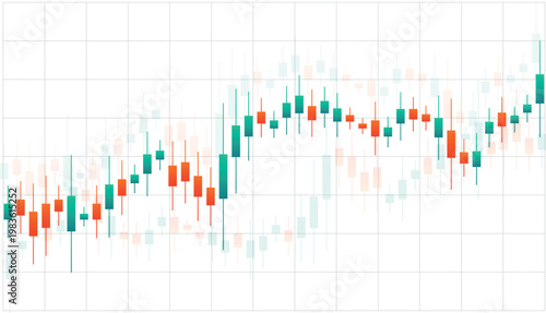 Stock market chart, financial graph, trading diagram, candlestick pattern
