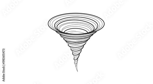 Abstract Vortex Swirl Design - Dynamic Circular Motion Illustration