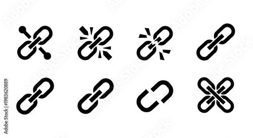 A collection of chain link icons.