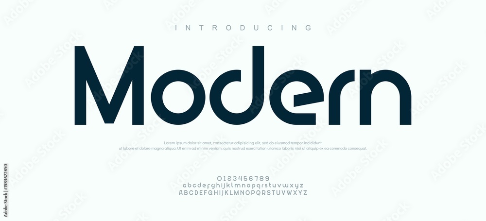 Obraz premium Introducing Modern Typography Font Design