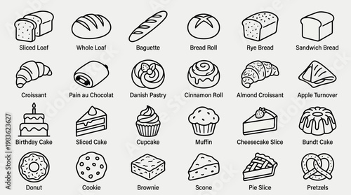 Variety of Baked Sweet Treats.