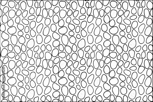 Dense pattern of irregular overlapping black lines on a white background