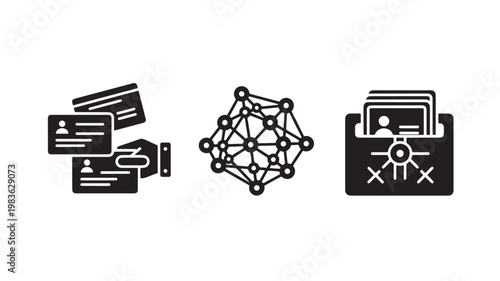 Vector Illustration Of Data Protection And Network Security Concepts For Cybersecurity And Technology Isolated On Transparent Background
