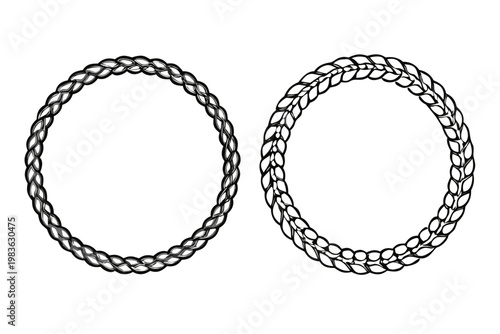 Two silver chainmail bracelets displayed against a stark black background