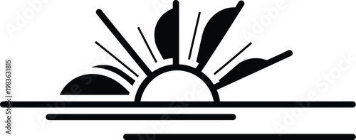 Juneteenth freedom sunrise celebrating emancipation and black history with a symbolic dawn illustration