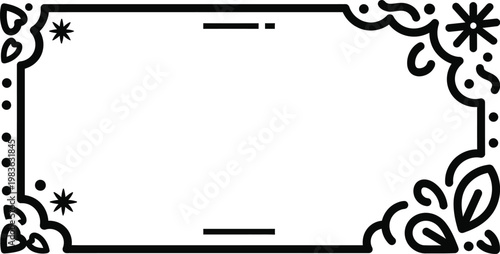 Juneteenth celebration frame hand drawn border for freedom day emancipation proclamation and black history