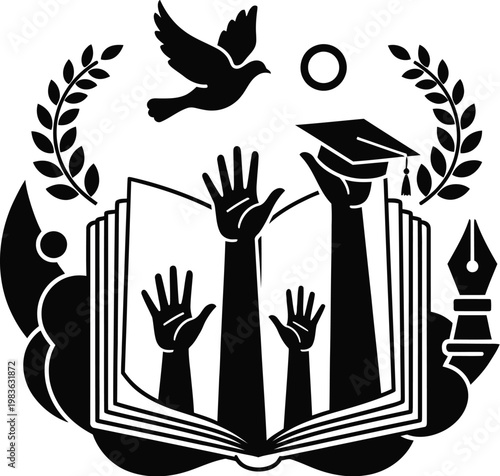 Juneteenth freedom education celebrating emancipation with knowledge growth and hope for a brighter future