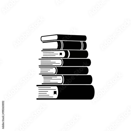 Stacked Literary Wonders: A captivating stack of books, each volume a portal to knowledge and adventure, stands ready to ignite the imagination.  A celebration of reading, education.