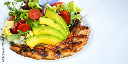 Eel With Avocado Salad Banner